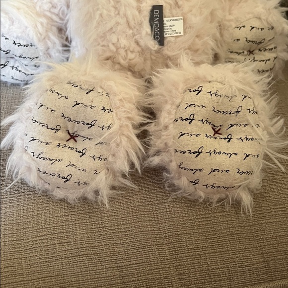 Demdaco - “Loved” Large 16” Plush Beautiful Bear Red/IvoryBlack - Picture 4 of 7